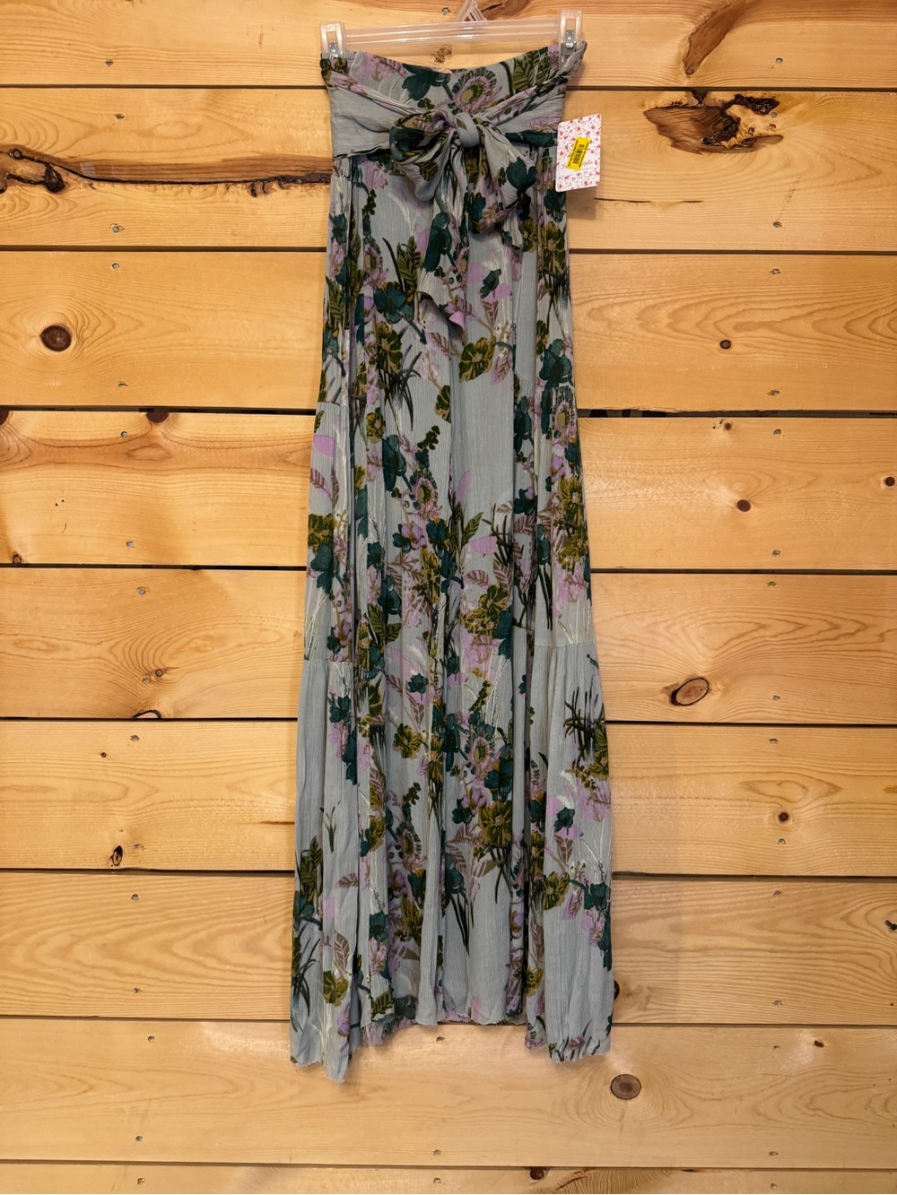 Free People Mint Combo Floral High Waist Wide Leg Palazzo Pants NWT S - Picture 12 of 12